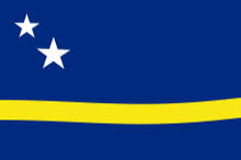 Waving flag of Curaçao