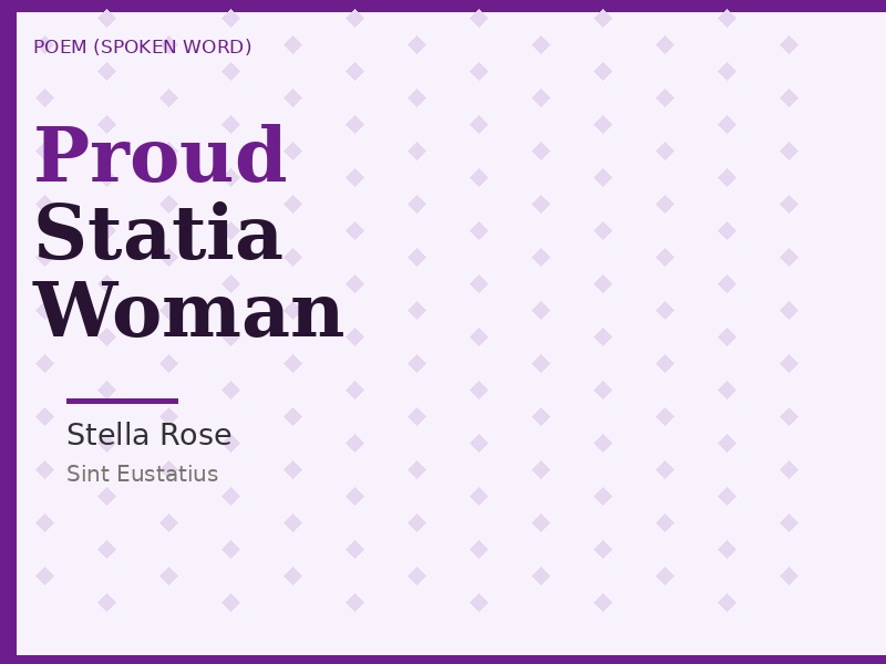Stella Rose — Proud Statia Woman
